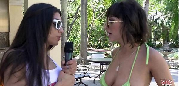  GIRLS GONE WILD - Sexy Goth Chick Marilyn Mansion Masturbating In Bikini